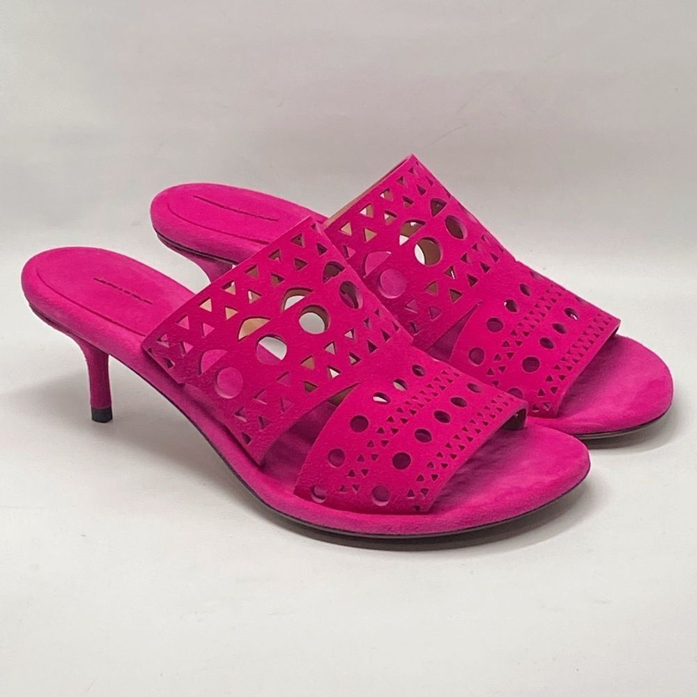 Alaia 55MM Perforated Leather Mules size 38
